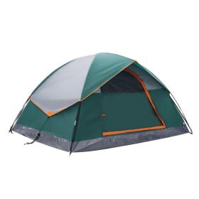 Double Or Quad-person Camping Tent, Waterproof And Windproof Dome Tent, With Multi-directional Ventilation Function (Option: GreenTwo people)
