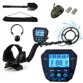 Black Metal Detector, IP67 Waterproof Coil & 4 Detection Modes, 10" Max Detection Depth (Option: Defaulttitle)