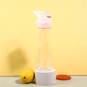 Spray Water Bottle For Girls Outdoor Sport Fitness Water Cup Large Capacity Spray Bottle Drinkware Travel Bottles Kitchen Gadgets (Option: TRITAN pink)